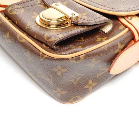 LOUIS VUITTON 2005 Monogram Hudson PM Shoulder Bag Brown WS25115