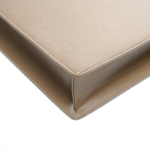 LOUIS VUITTON 2000 Sac Plat Epi Handbag Brown WS25117