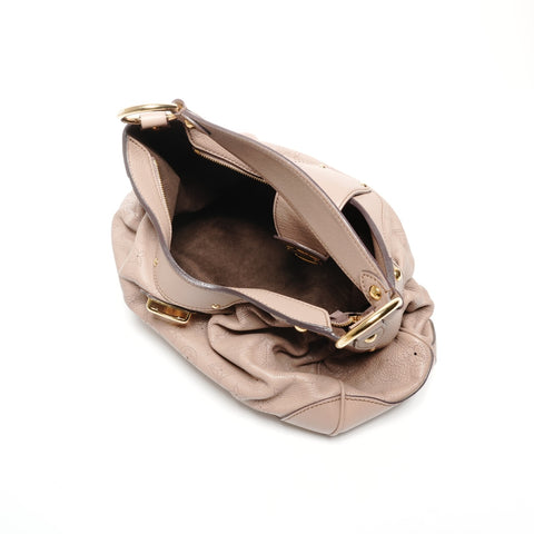 LOUIS VUITTON Monogram Mahina Solar Powered PM 2010 Shoulder Bag pink WS25118