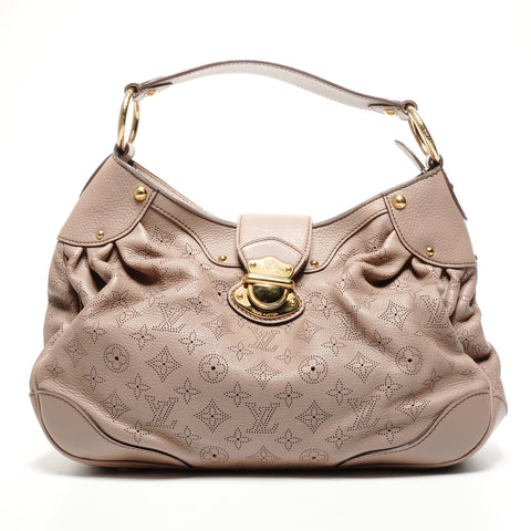 LOUIS VUITTON Monogram Mahina Solar Powered PM 2010 Shoulder Bag pink WS25118