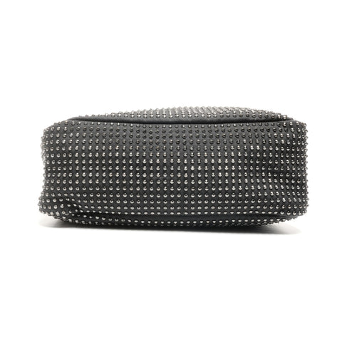 YVES SAINT LAURENT Studded Canvas One Belt LE5A7 Shoulder Bag black WS25119