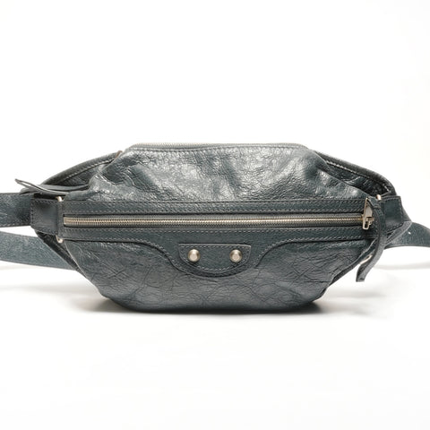 BALENCIAGA Neo Lift Leather Waist bag gray WS25120