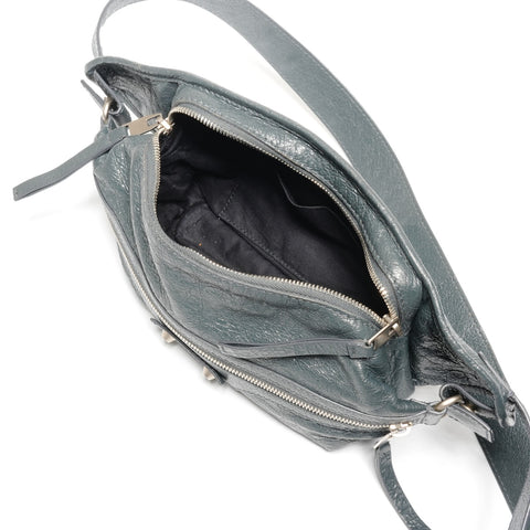 BALENCIAGA Neo Lift Leather Waist bag gray WS25120