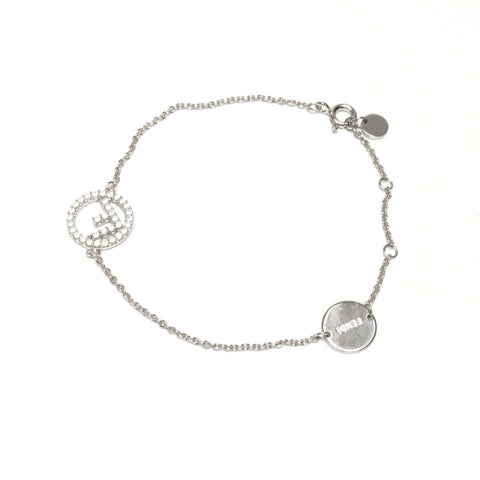 FENDI Fiz Logo bracelet Silver WS25121