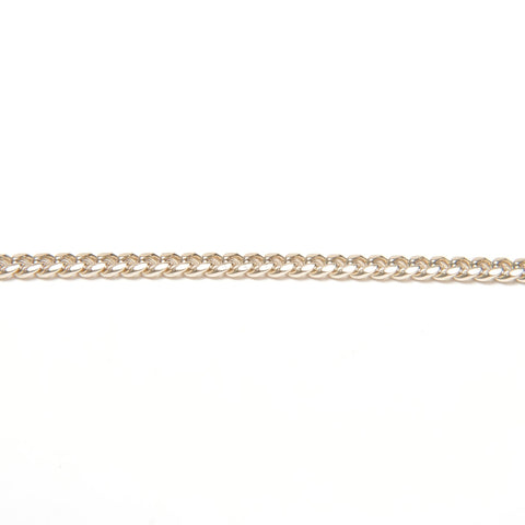 CHANEL C23B COCO Mark Heart Rhinestone Necklace gold WS25122