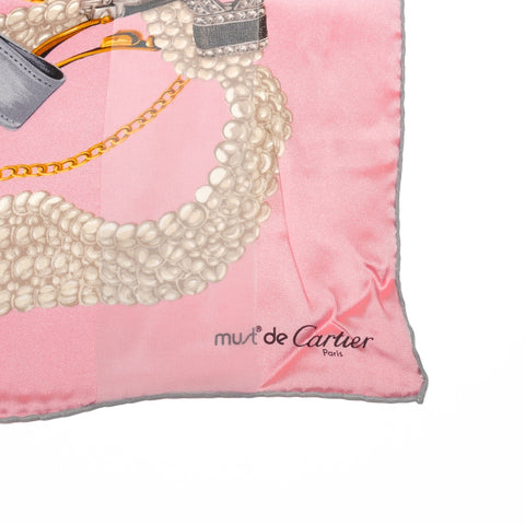 CARTIER Must de Cirque watch scarf pink WS25124