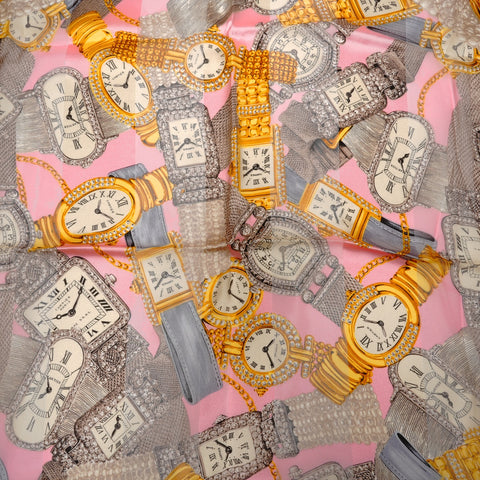 CARTIER Must de Cirque watch scarf pink WS25124