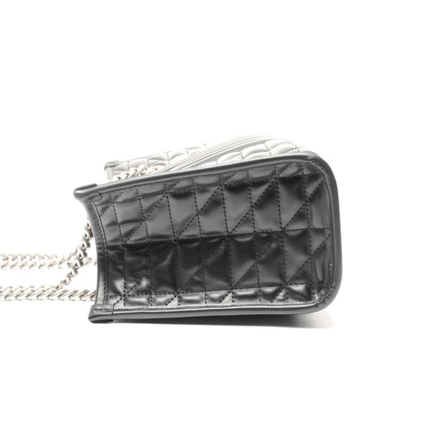 GUCCI GG Marmont Leather Small Tote Shoulder Bag black WS25129