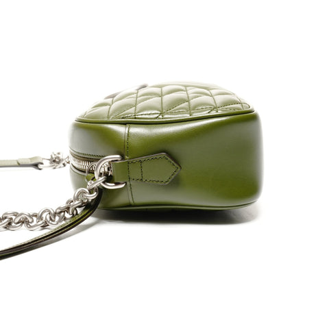 GUCCI GG Marmont Leather Camera Bag Shoulder Bag green WS25130