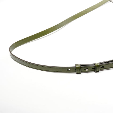 GUCCI GG Marmont Leather Camera Bag Shoulder Bag green WS25130