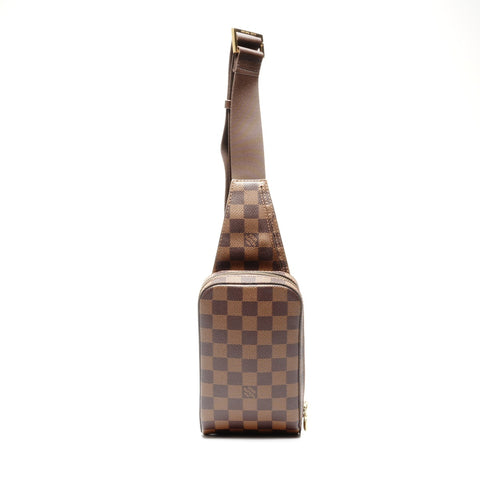 LOUIS VUITTON 2011 Damier Geronimos Shoulder Bag Brown WS25133