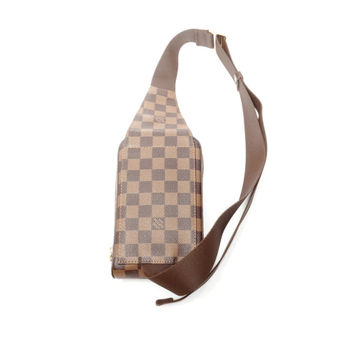 LOUIS VUITTON 2011 Damier Geronimos Shoulder Bag Brown WS25133