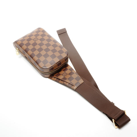 LOUIS VUITTON 2011 Damier Geronimos Shoulder Bag Brown WS25133