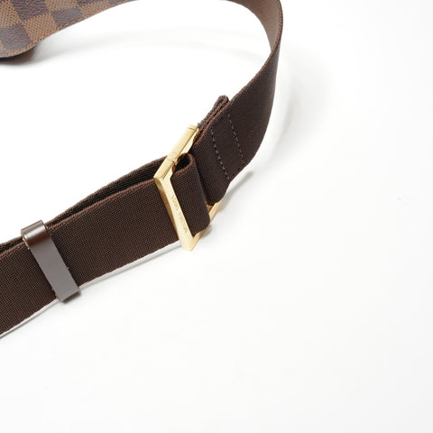 LOUIS VUITTON 2011 Damier Geronimos Shoulder Bag Brown WS25133