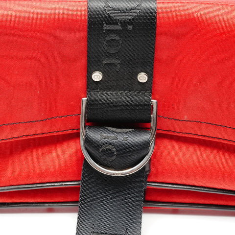 Christian Dior Hardcore Canvas Galliano Period Shoulder Bag Red WS25134