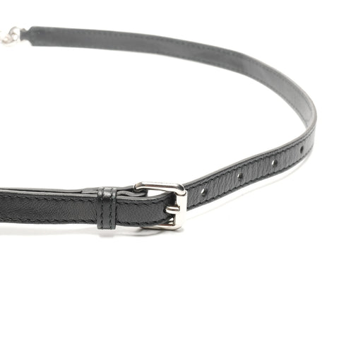 BURBERRY Banner Quilted Matelasse Chain 2way Handbag black WS25138