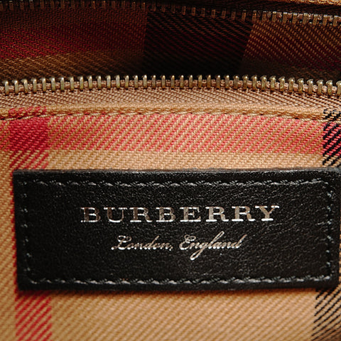 BURBERRY Banner Quilted Matelasse Chain 2way Handbag black WS25138