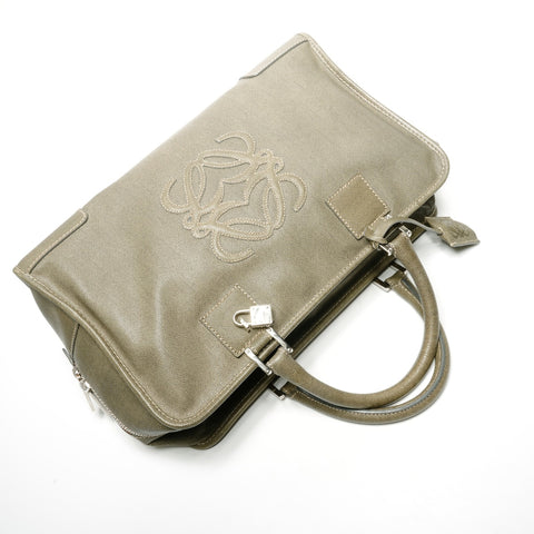 LOEWE Amazona 36 Leather Handbag green WS25141