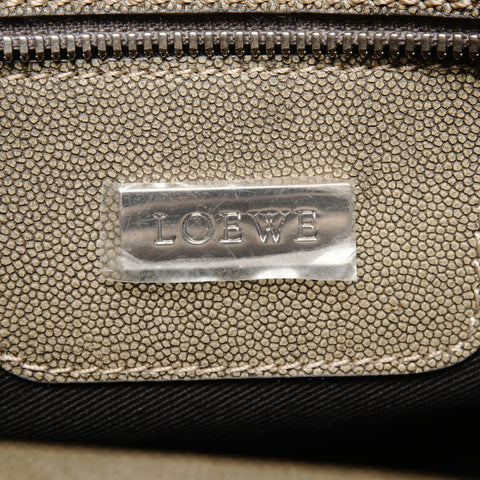 LOEWE Amazona 36 Leather Handbag green WS25141