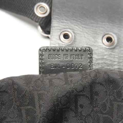 Christian Dior Street Chic Leather Half Moon Shoulder Bag black WS25143