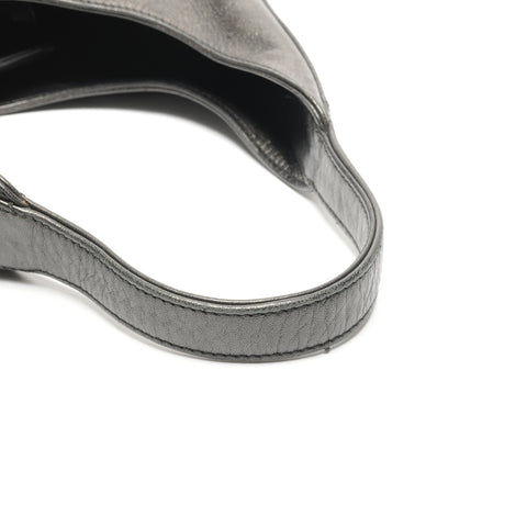 PRADA Hobo bag one belt Handbag black WS25145