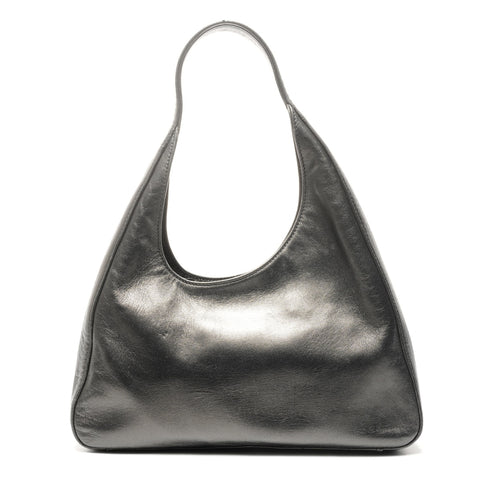 PRADA Hobo bag one belt Handbag black WS25145