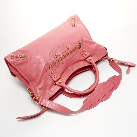 BALENCIAGA Giant Classic City 2way Shoulder Bag pink WS25148