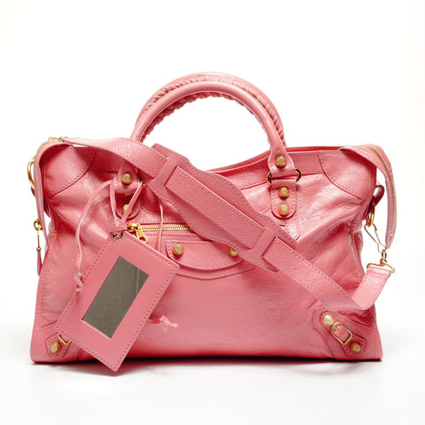 BALENCIAGA Giant Classic City 2way Shoulder Bag pink WS25148