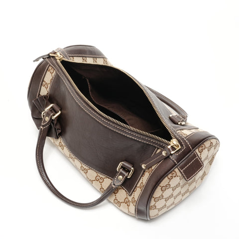 GUCCI GG canvas Boston bag Handbag Brown WS25149