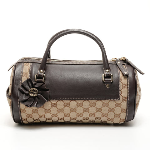GUCCI GG canvas Boston bag Handbag Brown WS25149