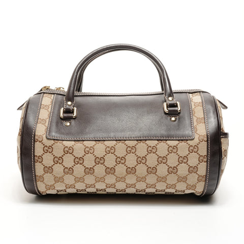 GUCCI GG canvas Boston bag Handbag Brown WS25149