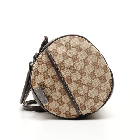 GUCCI GG canvas Boston bag Handbag Brown WS25149