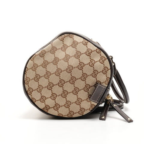 GUCCI GG canvas Boston bag Handbag Brown WS25149