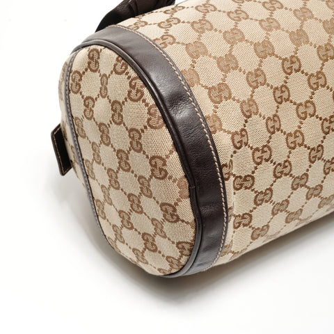 GUCCI GG canvas Boston bag Handbag Brown WS25149