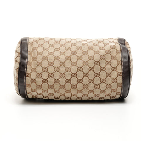 GUCCI GG canvas Boston bag Handbag Brown WS25149