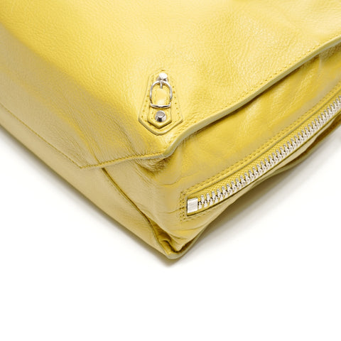 BALENCIAGA The Paper Mini Leather 2way Shoulder Bag yellow WS25150