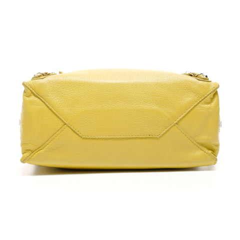 BALENCIAGA The Paper Mini Leather 2way Shoulder Bag yellow WS25150