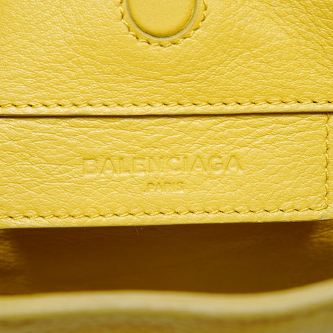 BALENCIAGA The Paper Mini Leather 2way Shoulder Bag yellow WS25150
