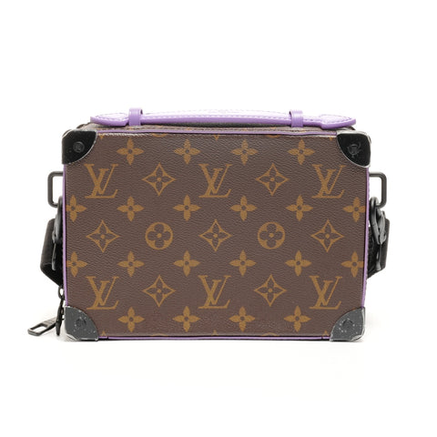 LOUIS VUITTON Soft Trunk Monogram Macassar Shoulder Bag Brown WS25152