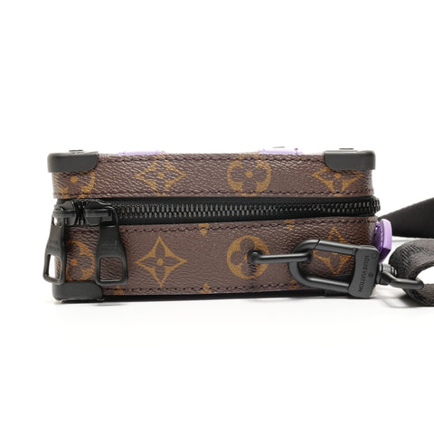 LOUIS VUITTON Soft Trunk Monogram Macassar Shoulder Bag Brown WS25152