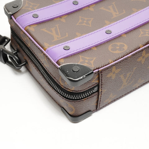 LOUIS VUITTON Soft Trunk Monogram Macassar Shoulder Bag Brown WS25152