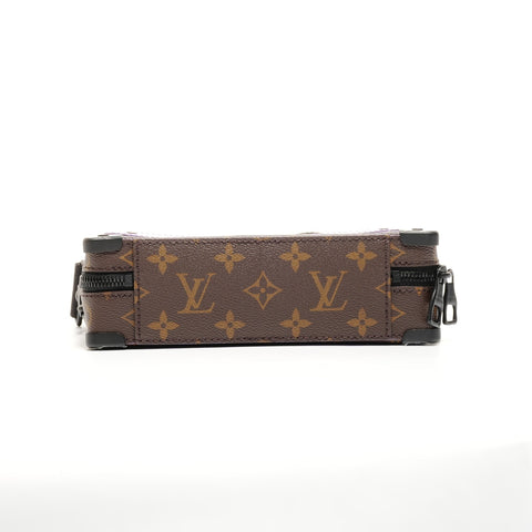 LOUIS VUITTON Soft Trunk Monogram Macassar Shoulder Bag Brown WS25152
