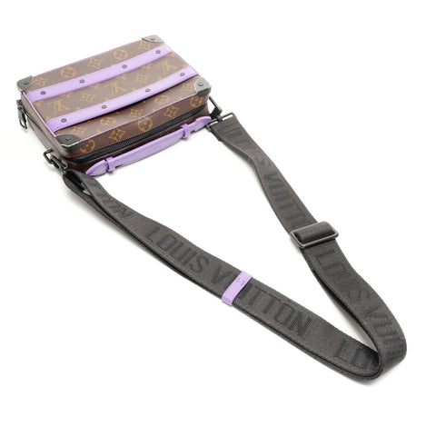 LOUIS VUITTON Soft Trunk Monogram Macassar Shoulder Bag Brown WS25152