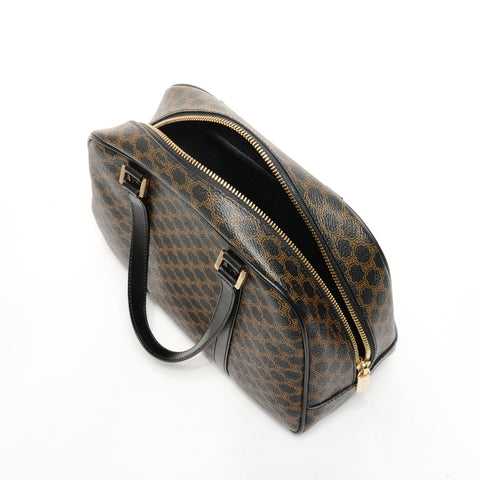 CELINE Macadam PVC Handbag black WS25153