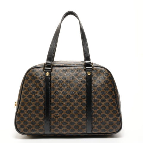 CELINE Macadam PVC Handbag black WS25153