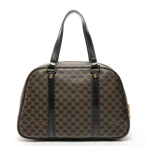 CELINE Macadam PVC Handbag black WS25153