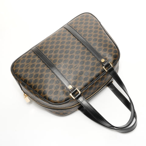 CELINE Macadam PVC Handbag black WS25153