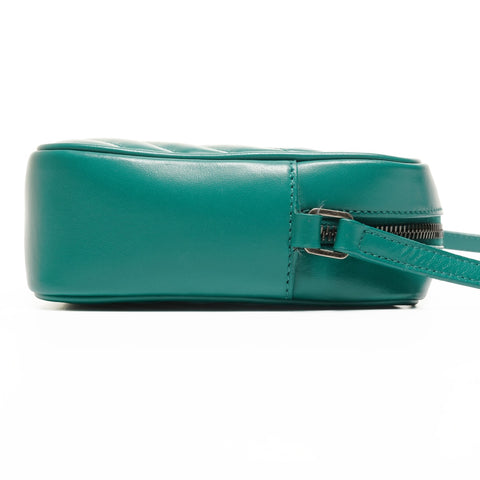 YVES SAINT LAURENT Leather Lou Camera Bag Shoulder Bag green WS25154