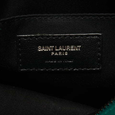 YVES SAINT LAURENT Leather Lou Camera Bag Shoulder Bag green WS25154