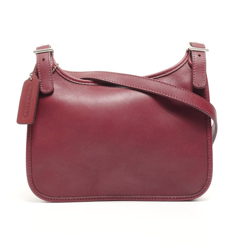 COACH leather Shoulder Bag Red WS25158